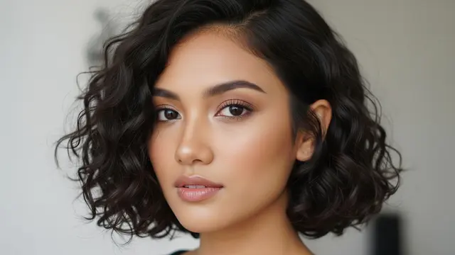 Model Rambut Pendek Wanita Curly