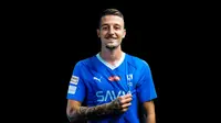 Sergej Milinkovic-Savic resmi bergabung bersama klub Arab Saudi, Al Hilal, pada bursa transfer musim panas 2023. Milinkovic-Savic menandatangani kontrak berdurasi tiga tahun bersama Al Hilal. (Twitter @AlHilal Saudi Club)