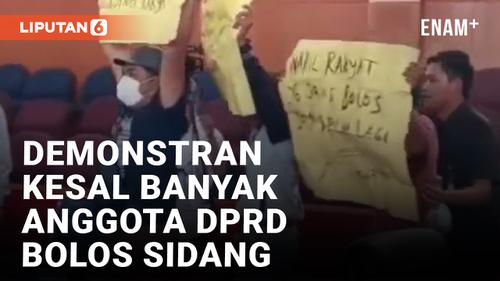 VIDEO: Massa LSM Geruduk Ruang Rapat DPRD Depok saat Sidang Paripurna
