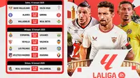 Jadwal pertandingan La Liga 2024/25 pada matchweek ke 19 di Vidio. (sum. doc. vidio.com)