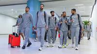 Skuad Timnas Bahrain tiba di Bandara Soekarno-Hatta, Tangerang, Banten, Jumat (21/3/2025). (Dok. Bahrain National Team)