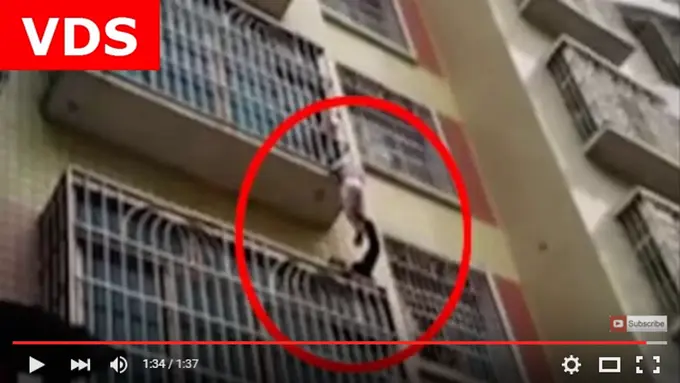 Leher Tergantung di Balkon, Bayi Ini Diselamatkan Pejalan Kaki