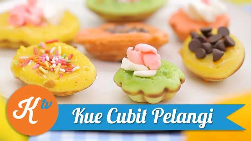 Kue Cubit Pelangi