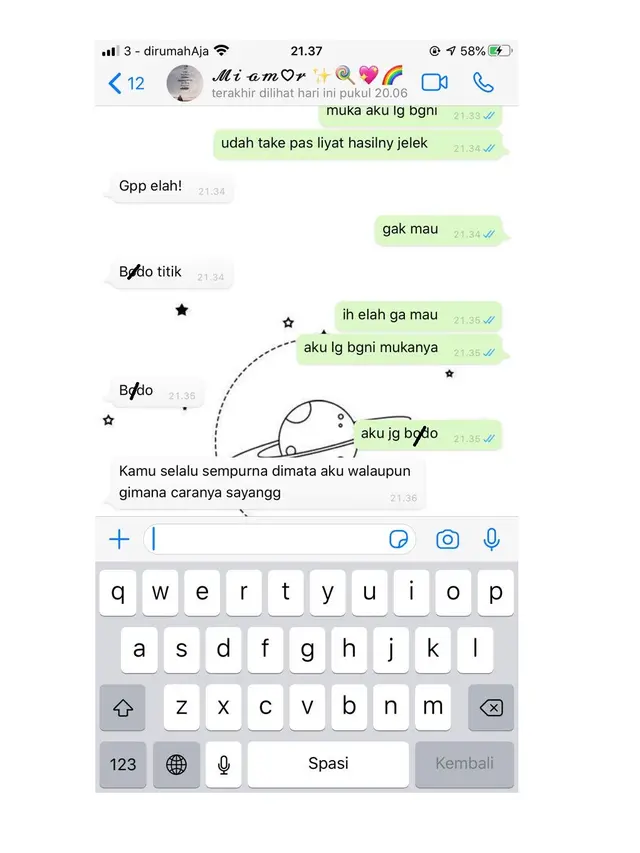6 Chat Insecure dengan Penampilan Ini Bikin Senyum Tipis