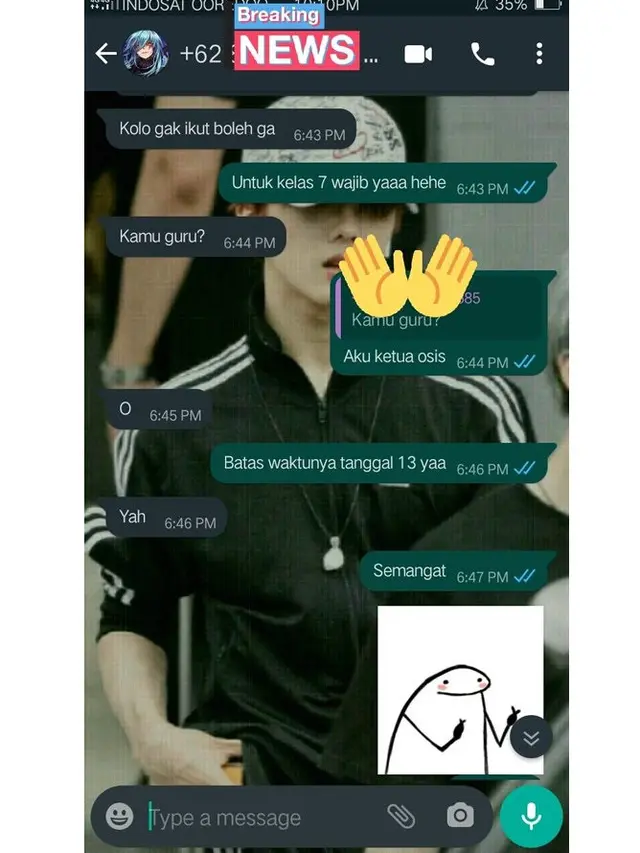6 Chat Kakak dan Adik Kelas Ini Penuh Drama, Bikin Geregetan