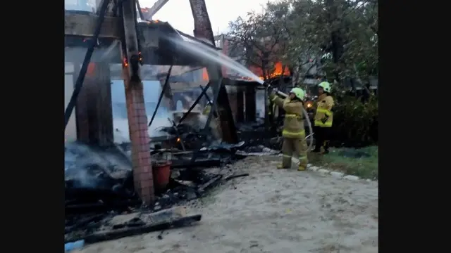 Kebakaran di Putri Duyung Cottage Ancol.