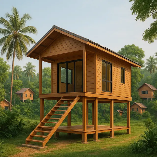 Model Rumah Kayu Modular