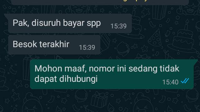 6 Chat Anak ke Ayah Minta Uang untuk Keperluan Sekolah Ini Kocak