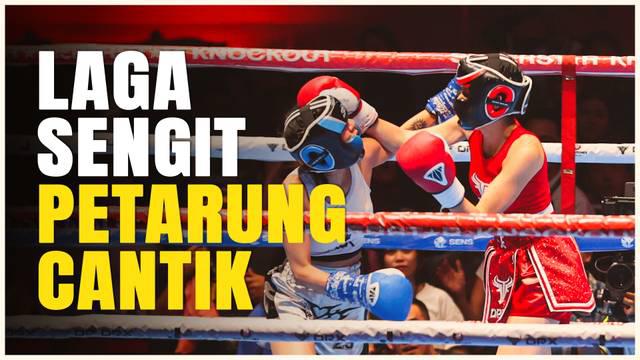 Berita video artis Tanah Air Lania Fira, berhasil kalahkan selebgram cantik Rachel Florencia di atas ring tinju Superstar Knockout Vol.2, di Stadion Jakarta International Velodrome, Rawamangun, Sabtu (7/12/2024).