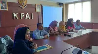 KPAI menggelar jumpa pers mengenai kabar perisakan anak komedian Nunung, Selasa (23/7/2019). (Liputan6.com/ Putu Merta Surya Putra)
