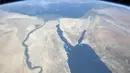 Birunya Sungai Nil dan semenanjung Sinai (REUTERS/NASA)