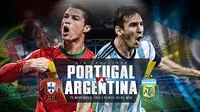 Prediksi Portugal vs Argentina (Liputan6.com/Yoshiro)