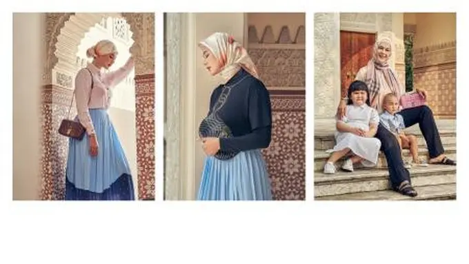 3 Inspirasi Outfit Lebaran Paula Verhoeven dengan Memadukan Hijab dan Tas Branded