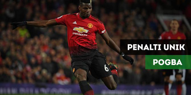 VIDEO: Penalti Unik Pogba Buat Manchester United Raih Kemenangan