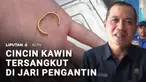 Masih dengan mengenakan baju manten, seorang pengantin pria harus dibawa kabur ke kantor Dinas Pemadam Kebakaran. Cincin kawin yang salah disematkan tersangkut di jarinya.
