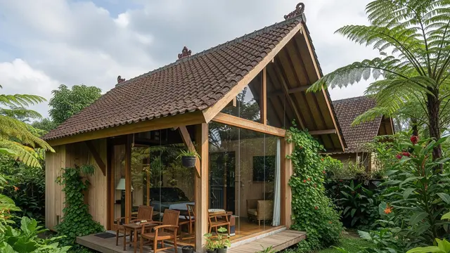 Model Rumah Sederhana dengan Taman Konsep Wild Garden Biar Natural
