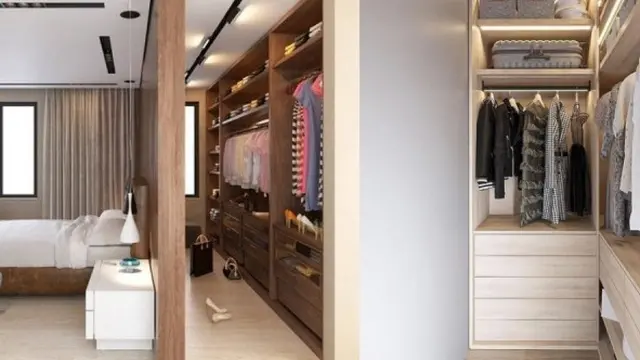 Walk in Closet Sederhana Minimalis