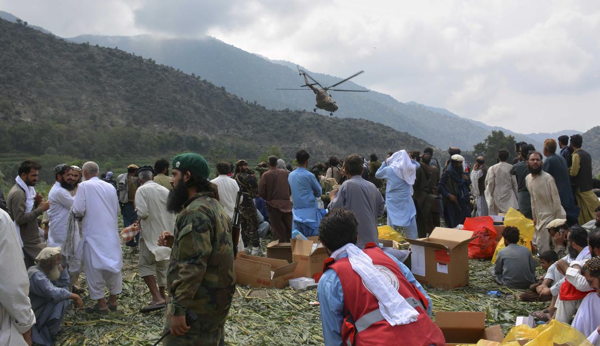Dengan kedalaman gempa yang hanya 8 kilometer, guncangannya menimbulkan kerusakan parah. (AP Photo/Wahidullah Kakar)