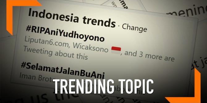 VIDEO: Warganet Berduka, #RIPAniYudhoyono Trending Topic Twitter