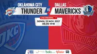 Jadwal NBA, Oklahoma City Thunder Vs Dallas Mavericks. (Bola.com/Dody Iryawan)