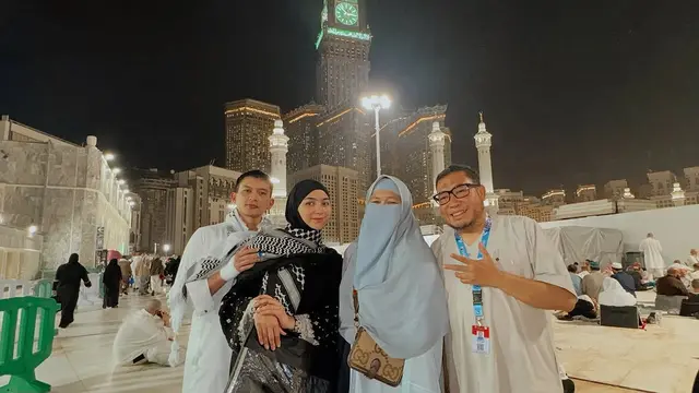 6 Potret Citra Kirana dan Rezky Aditya Umrah, Mengejar Malam Lailatul Qadar di 27 Ramadan