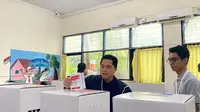 Menteri BUMN Erick Thohir telah menggunakan hak suaranya dalam gelaran Pemilihan Umum atau Pemilu 2024 ini. (dok: Arief)