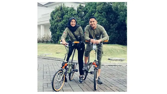 6 Potret Hengky Kurniawan dan Istri saat Olahraga Bersama, Kompak Banget