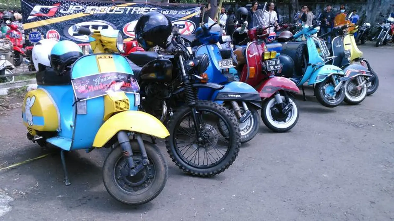  Mods vs Rockers ketiga di Gudang Sarinah, Pancoran, Jakarta Selatan.