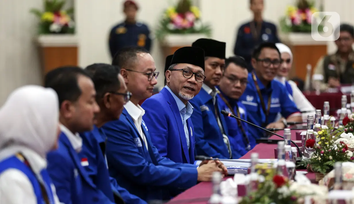 Lebih lanjut, Zulkifli Hasan menyatakan bahwa PAN telah siap dari berbagai sisi, baik lahir maupun batin untuk berkontestasi 2024 mendatang. (Liputan6.com/Johan Tallo)