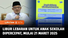 Kementerian Pendidikan Dasar dan Menengah menetapkan libur hari raya Idulfitri 1446 H bagi satuan pendidikan dimulai dari 21 Maret hingga 8 April 2025.