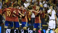 Spanyol meraih kemenangan atas Albania dengan skor 3-0. (Football Espana)