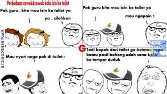 6 Meme Beda Cewek dan Cowok saat di Kelas, Bikin Kangen Teman Sekolah