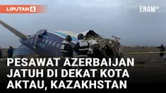 38 Orang Tewas dalam Jatuhnya Pesawat Azerbaijan di Kazakhstan