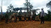 Wakasad Tinjau Pembangunan Jalan Paralel di Perbatasan RI-Malaysia