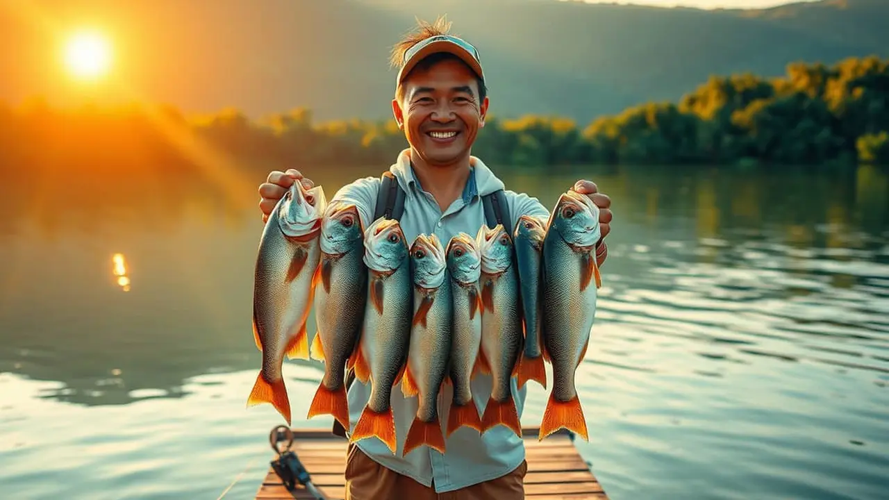 mimpi mancing ikan dapat banyak