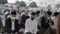 Ketua Dewan Masjid Indonesia (DMI) Jusuf Kalla (JK) usai mengikuti salat Idul Adha 1443 H di Lapangan Masjid Al-Azhar, Kebayoran Baru, Jakarta Selatan pada Minggu, 10 Juli 2022. (Dok Tim Komunikasi Jusuf Kalla/JK)