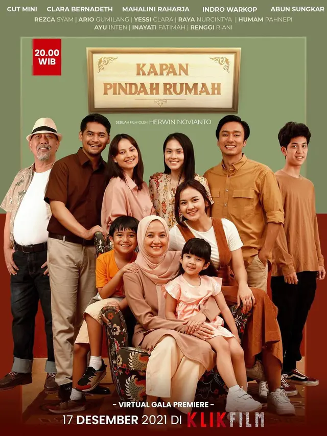 Poster film Kapan Pindah Rumah. (Foto: Instagram @klikfilm)