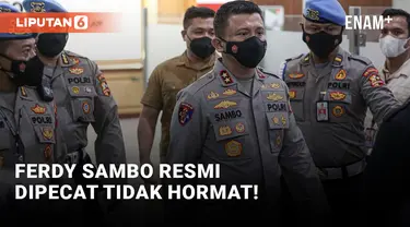 Ferdy Sambo Dipecat Tidak Hormat dari Polri