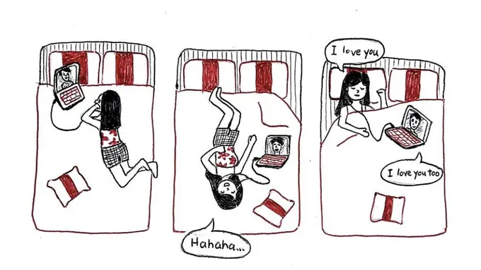 Anak LDR, Hati-hati Baper lihat 10 Ilustrasi Ini!