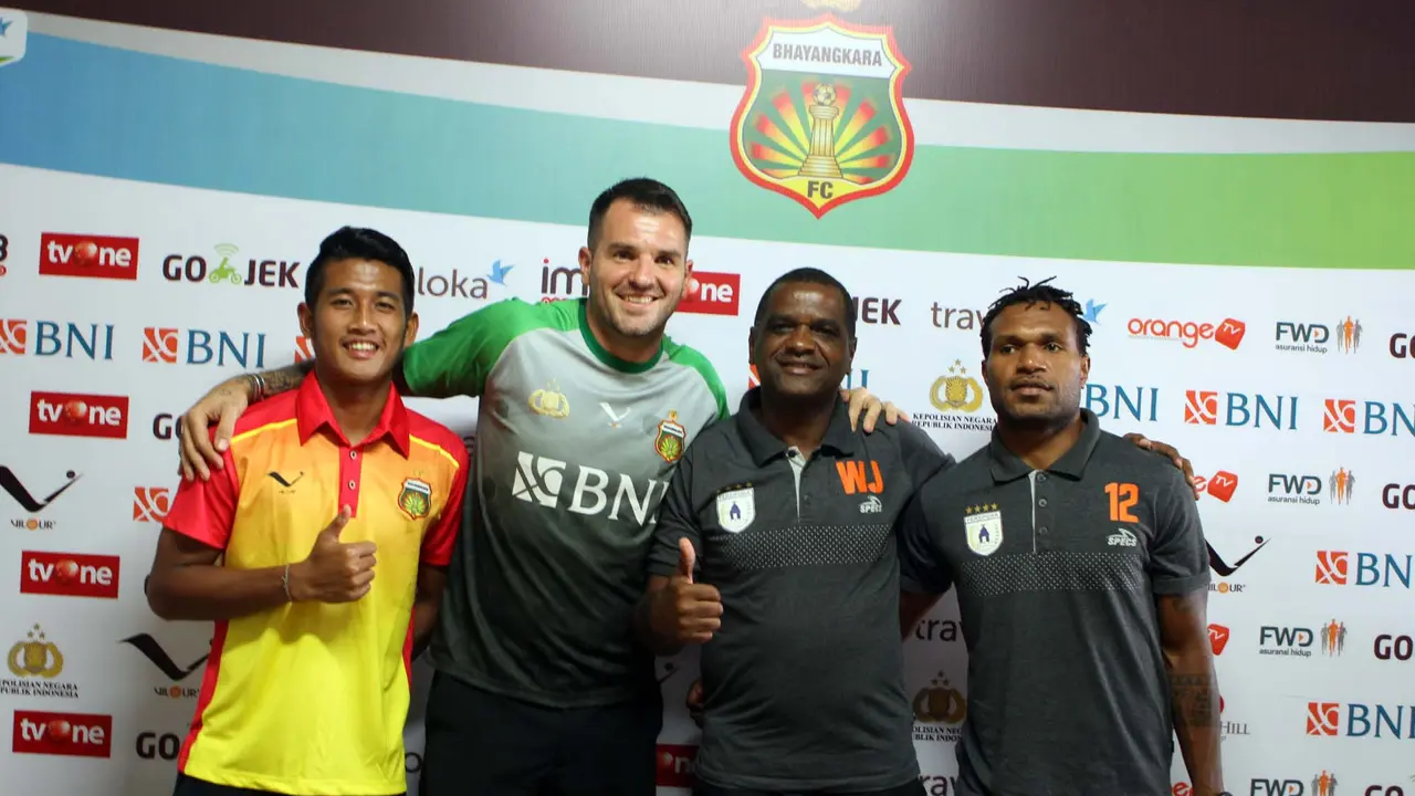 Konfrensi pers Bhayangkara FC vs Persipura Jayapura (Istimewa)