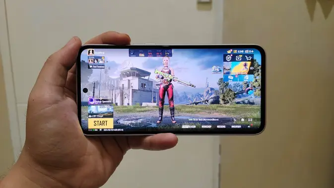 Uji Bermain PUBG Mobile di Galaxy A35 5G (Liputan6.com/Robinsyah Aliwafa Zain)