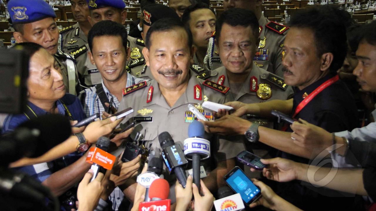 Ekspresi Badrodin Haiti Saat DPR Tetapkan Jadi Kapolri