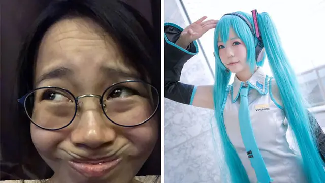 7 Potret Wajah Cosplayer Wanita Sebelum Pakai Makeup Ini Bikin Kaget