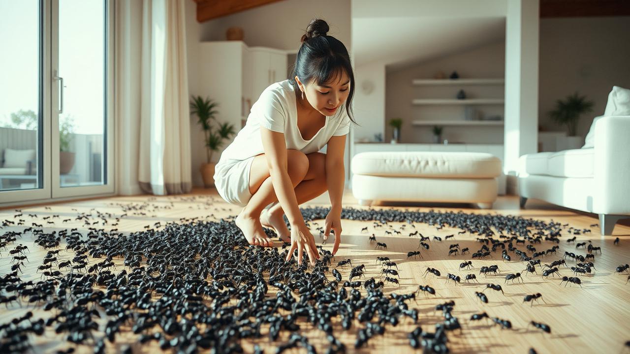 arti mimpi melihat semut hitam banyak