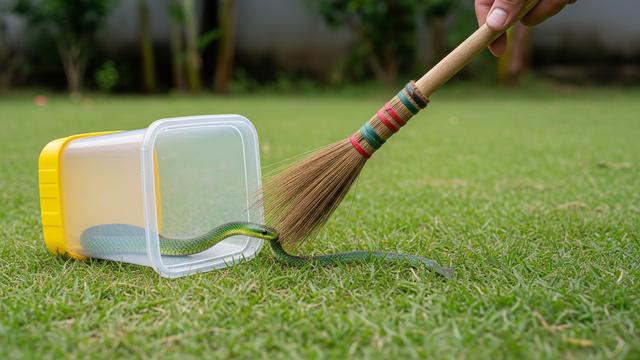 Cara Aman Memindahkan Anakan Ular dari Halaman Rumah ke Area Lebih Jauh