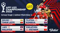 Link Live Streaming Piala AFF U-23 2022 di Vidio Pekan Kedua, 17-19 Februari 2022. (Sumber : dok. vidio.com)