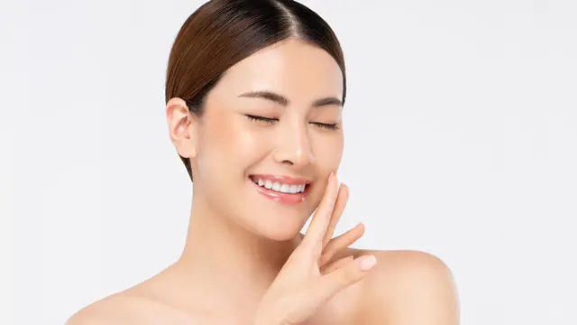 wajah tampak glowing