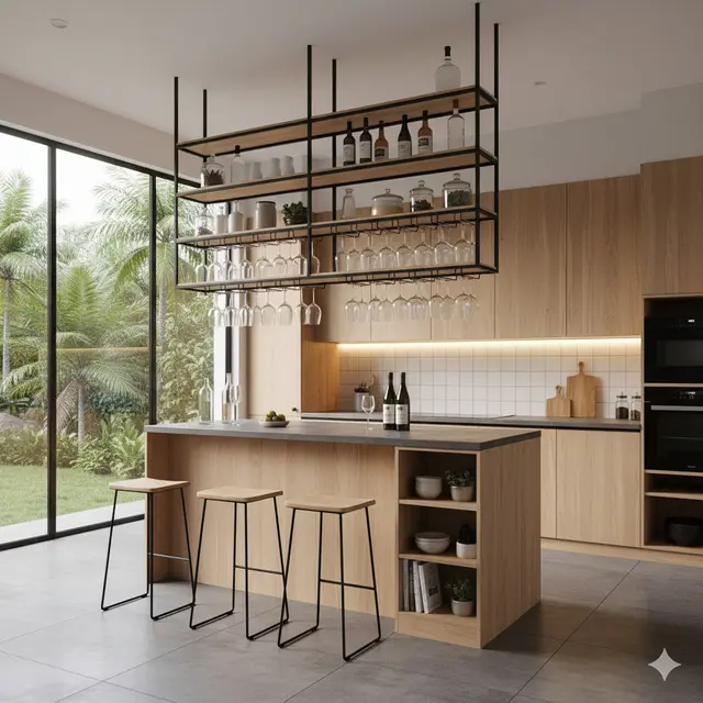 7 Model Dapur Bartender Minimalis, Desain Stylish yang Praktis untuk Rumah Modern 2025