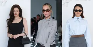 Sana TWICE, Emilia Clarke, hingga Camila Mendes hadirkan padu padan rok di show Prada Spring/Summer 2027. Mana yang jadi favoritmu? [dok. Prada]