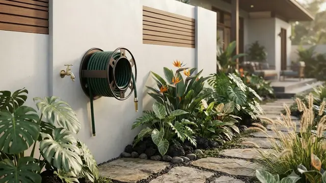 Gunakan Hose Reel yang Dipasang di Dinding